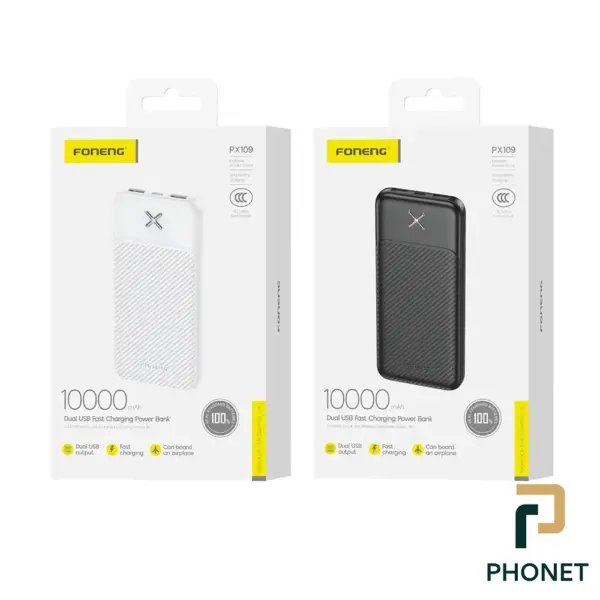 قیمت پاوربانک px109 فوننگ