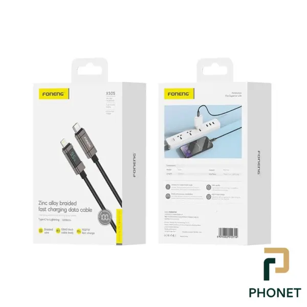 خرید کابل شارژ آیفون فوننگ