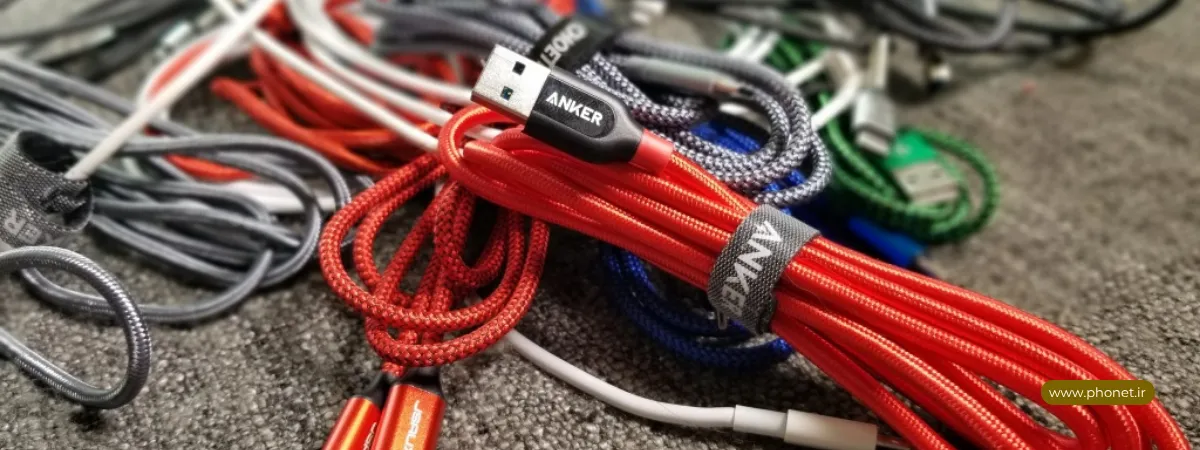 بهترین کابل شارژ انکر برای آیفون و اندروید - فروشگاه فونت