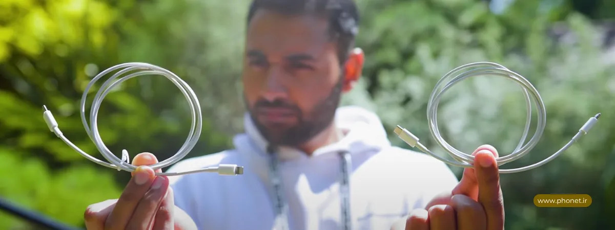 تفاوت کابل شارژ اصل و تقلبی - سایت فونت