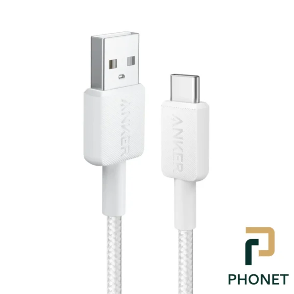 کابل تبدیل USB-A به USB-C انکر مدل A81H5 طول 0.9 متر